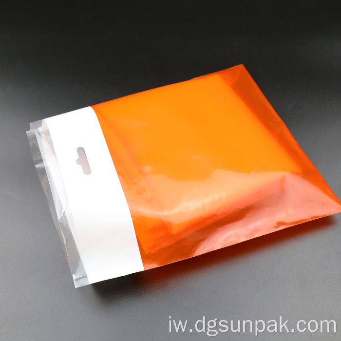 שקית פלסטיק דביקה להדפסת לוגו בהתאמה אישית